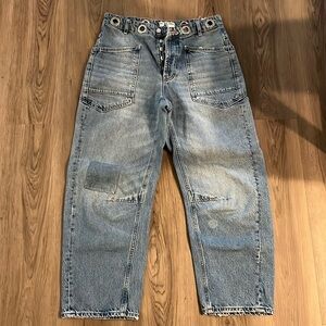 We The Free Moxie Pull-On Barrel Jeans